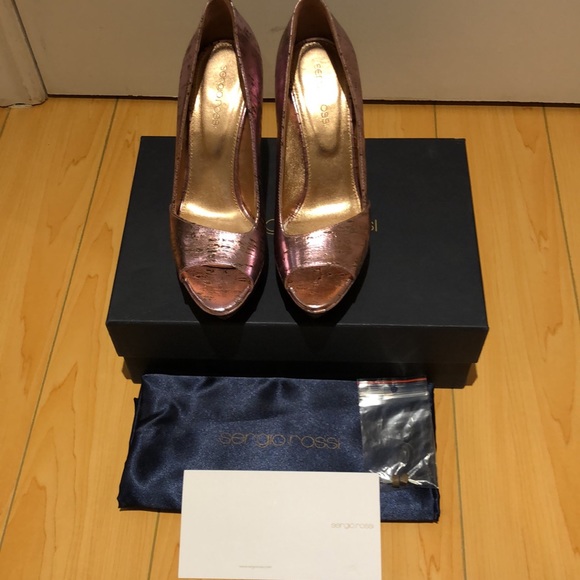 Sergio Rossi pink pumps size 36.5 new in box - Picture 8 of 8